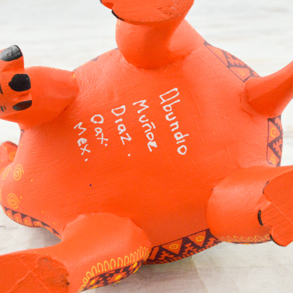 Alebrije Oaxacan Wood Carving Turtle - Magia Mexica