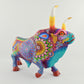 Bull Alebrije Oaxacan Wood Carving - magiamexica.com