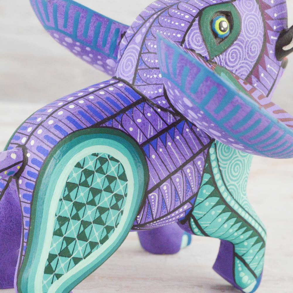 Alebrije Oaxacan Wood Carving Elephant - Magia Mexica