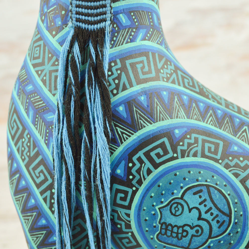 Xoloescuintle  Alebrije Oaxacan Wood Carving - Alebrije Huichol Mexican Folk art magiamexica.com