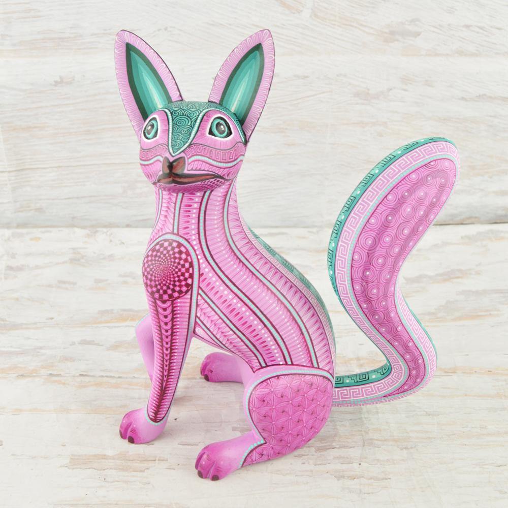 Alebrije Oaxacan Wood Carving Wolf - Magia Mexica