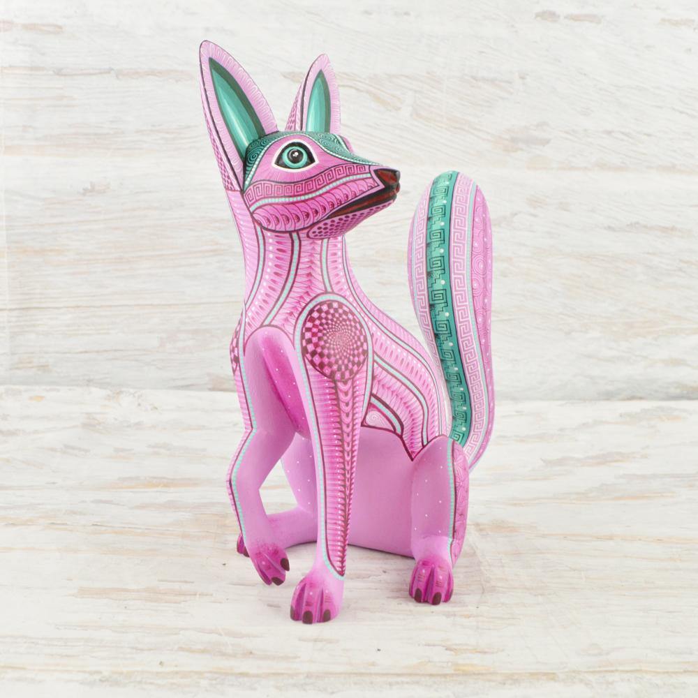 Alebrije Oaxacan Wood Carving Wolf - Magia Mexica