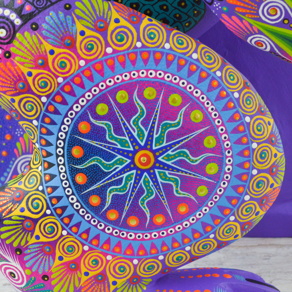 Polar Bear Alebrije Wood Carving Handcrafts - Magia Mexica