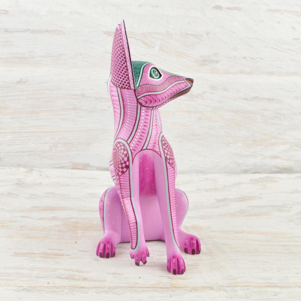 Alebrije Oaxacan Wood Carving Wolf - Magia Mexica