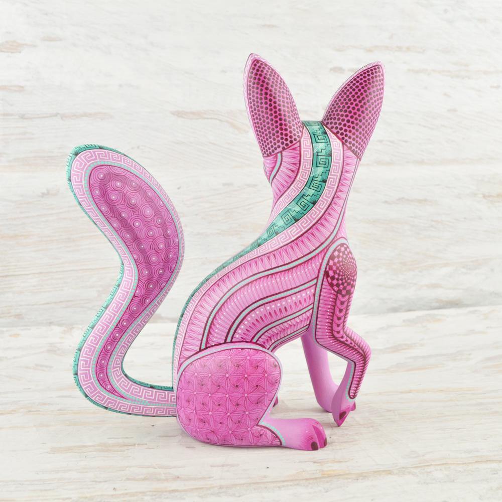 Alebrije Oaxacan Wood Carving Wolf - Magia Mexica