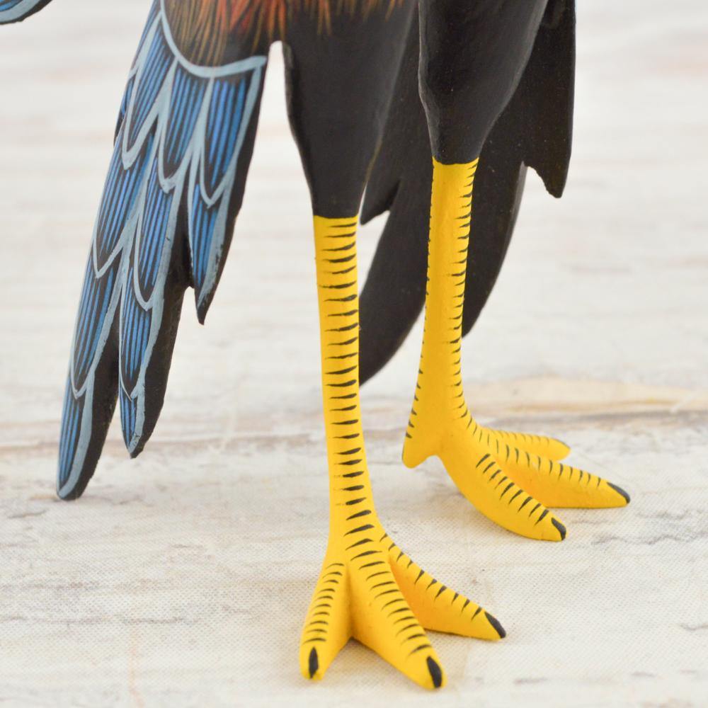 Alebrije Oaxacan Wood Carving Rooster - Magia Mexica