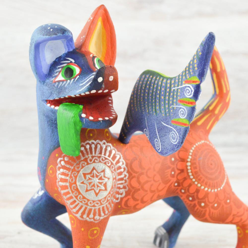 Alebrije Oaxacan Wood Carving Dante - Magia Mexica