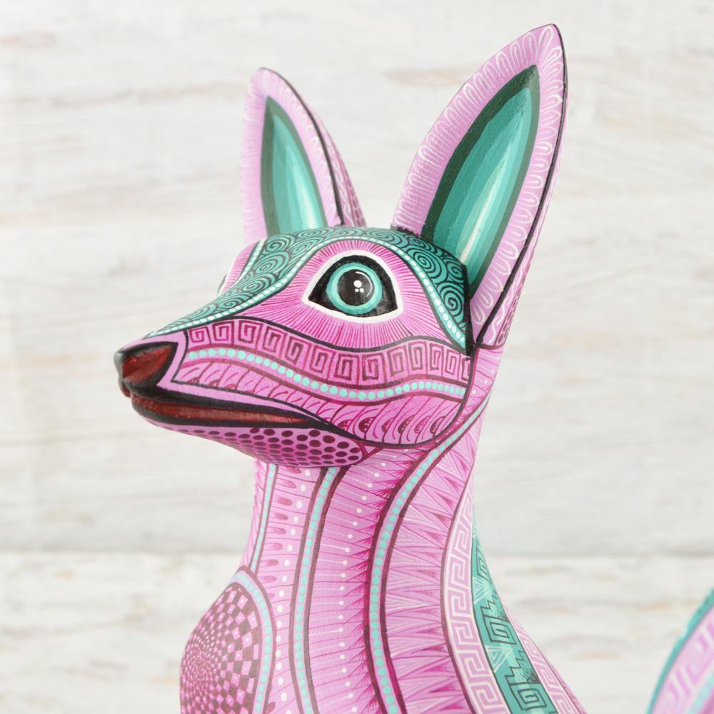 Alebrije Oaxacan Wood Carving Wolf - Magia Mexica
