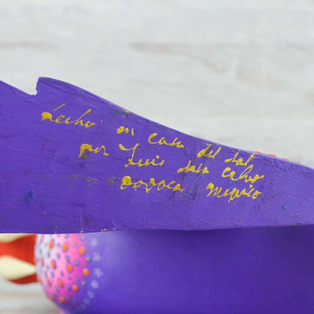 Polar Bear Alebrije Wood Carving Handcrafts - Magia Mexica