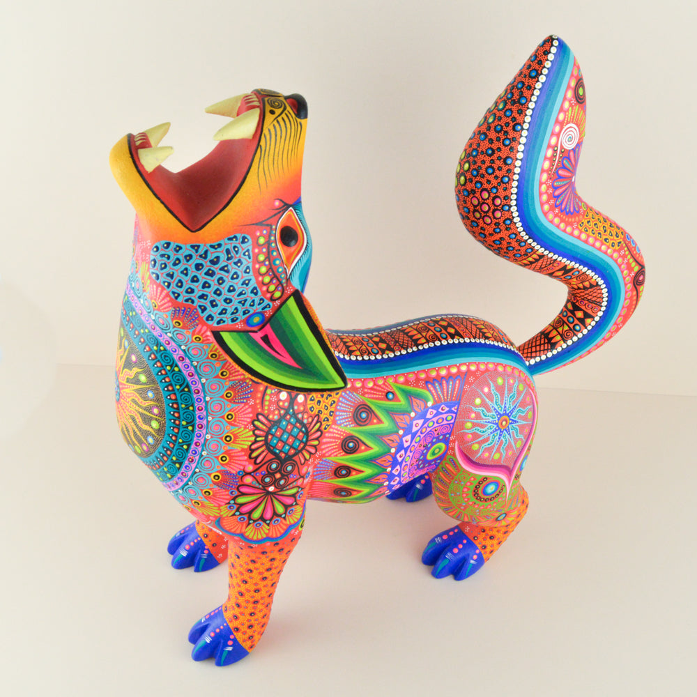 Alebrije Oaxacan Wood Carving Coyote - Magia Mexica