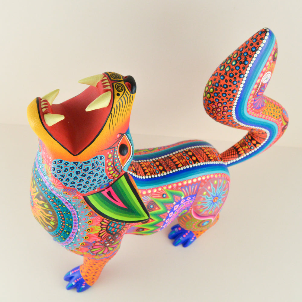 Alebrije Oaxacan Wood Carving Coyote - Magia Mexica