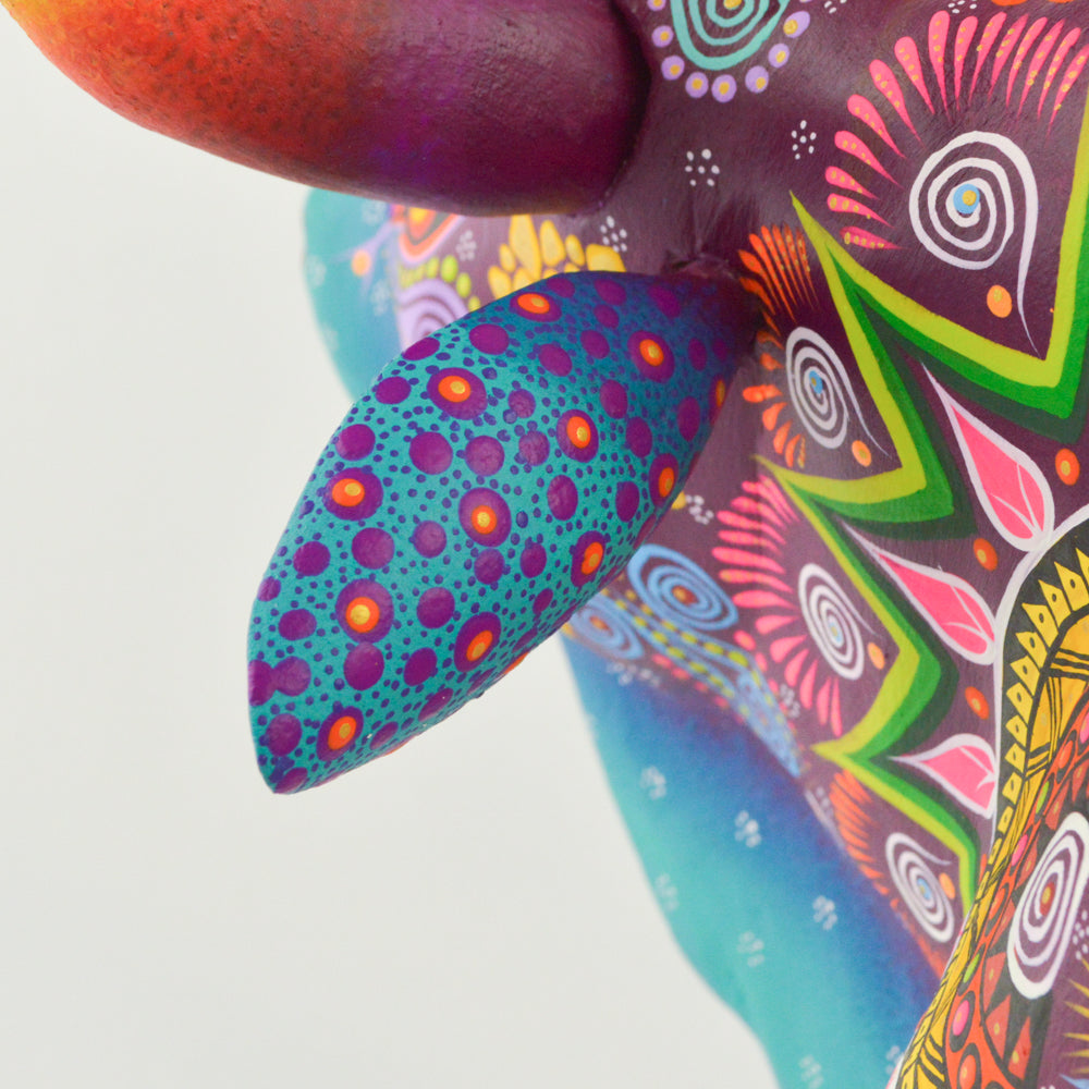 Bull Alebrije Oaxacan Wood Carving - magiamexica.com