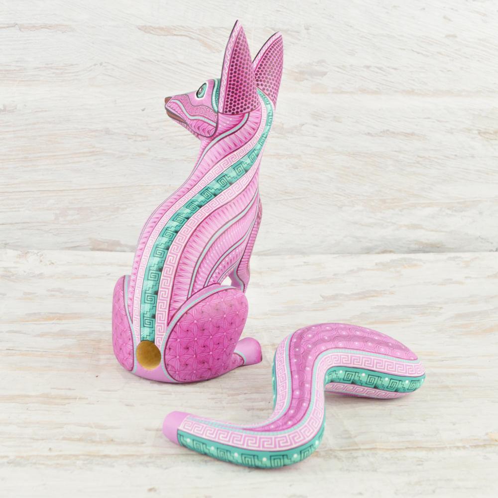 Alebrije Oaxacan Wood Carving Wolf - Magia Mexica