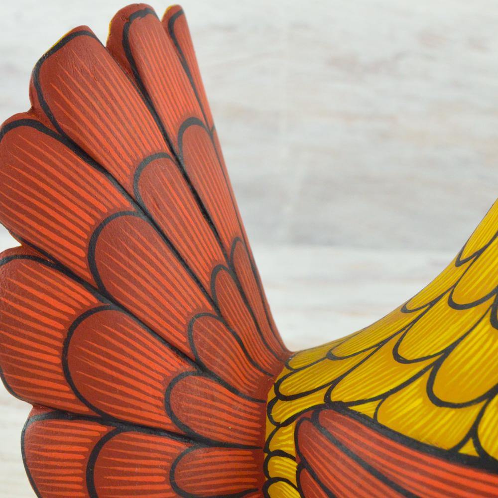 Alebrije Oaxacan Wood Carving Hen - Magia Mexica