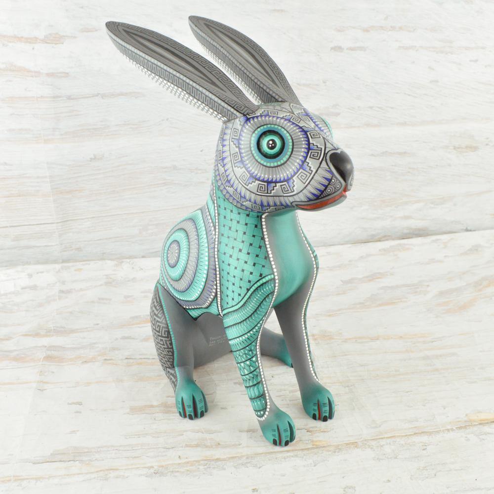 Alebrije Oaxacan Wood Carving Rabbit - Magia Mexica