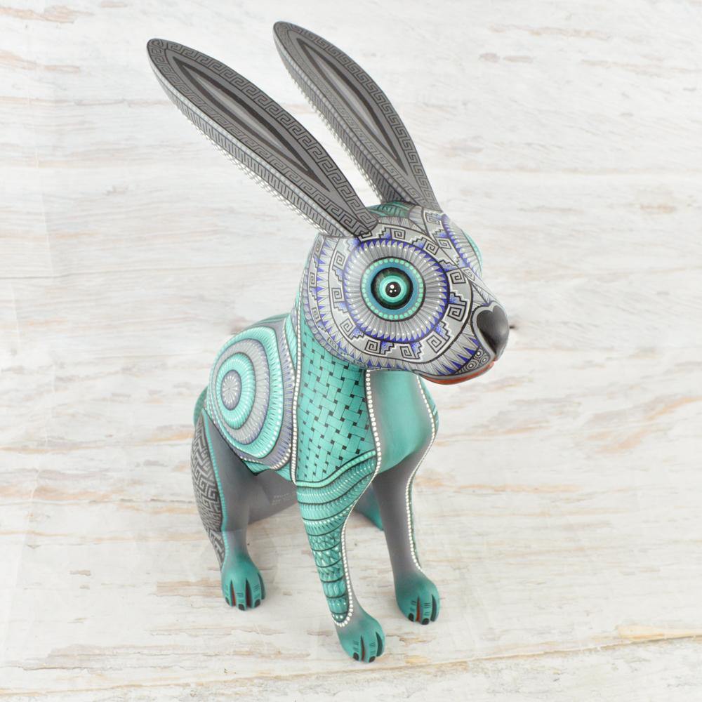 Alebrije Oaxacan Wood Carving Rabbit - Magia Mexica
