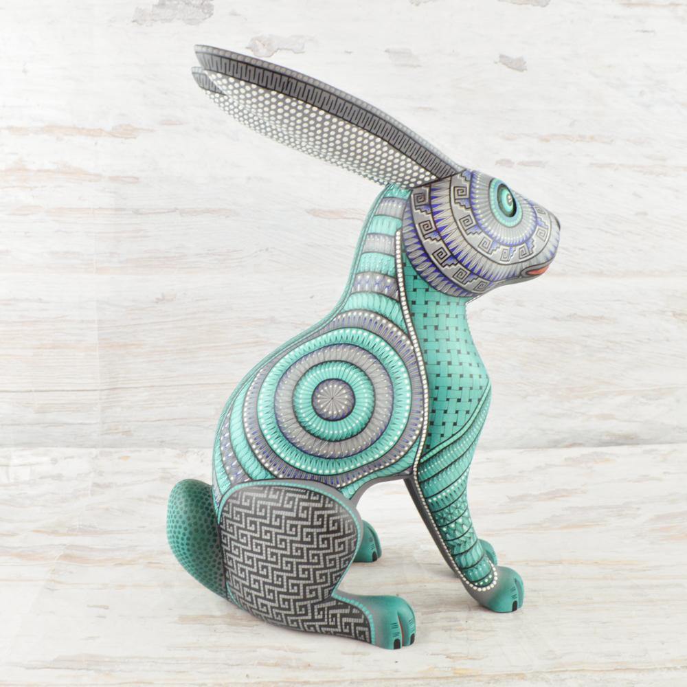 Alebrije Oaxacan Wood Carving Rabbit - Magia Mexica