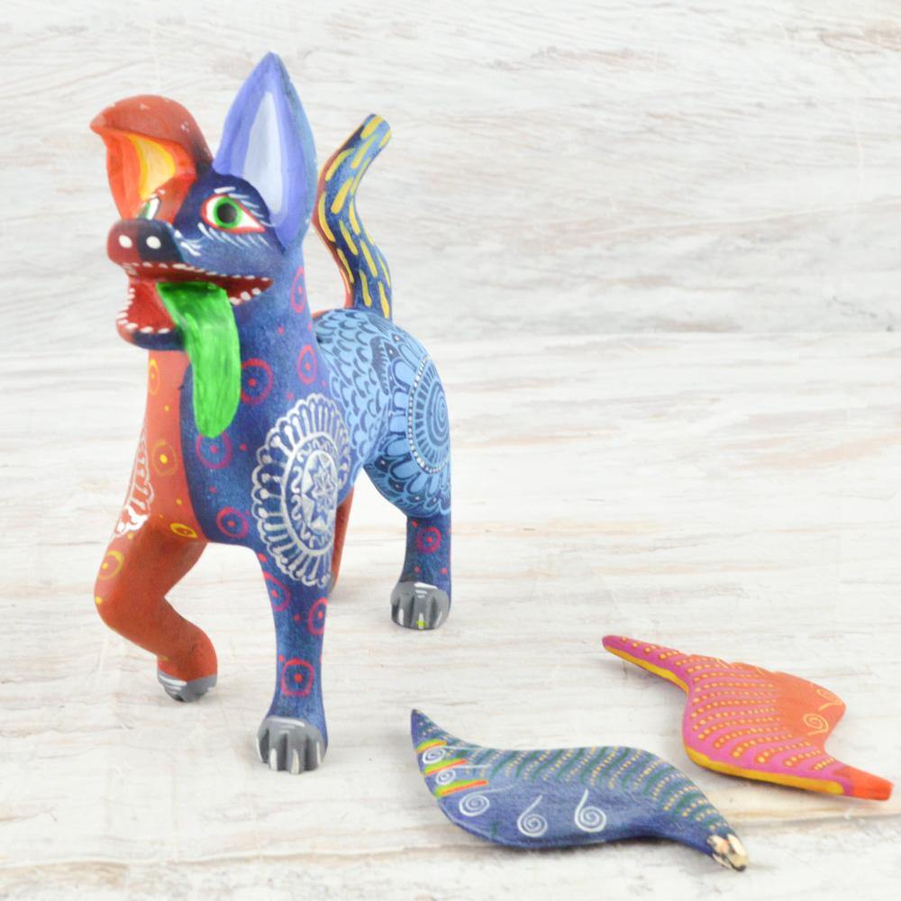 Alebrije Oaxacan Wood Carving Dante - Magia Mexica
