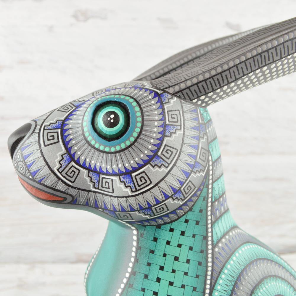 Alebrije Oaxacan Wood Carving Rabbit - Magia Mexica