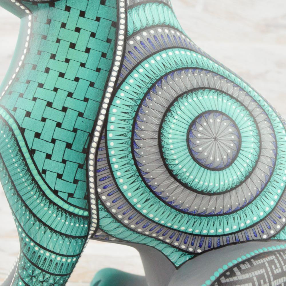 Alebrije Oaxacan Wood Carving Rabbit - Magia Mexica