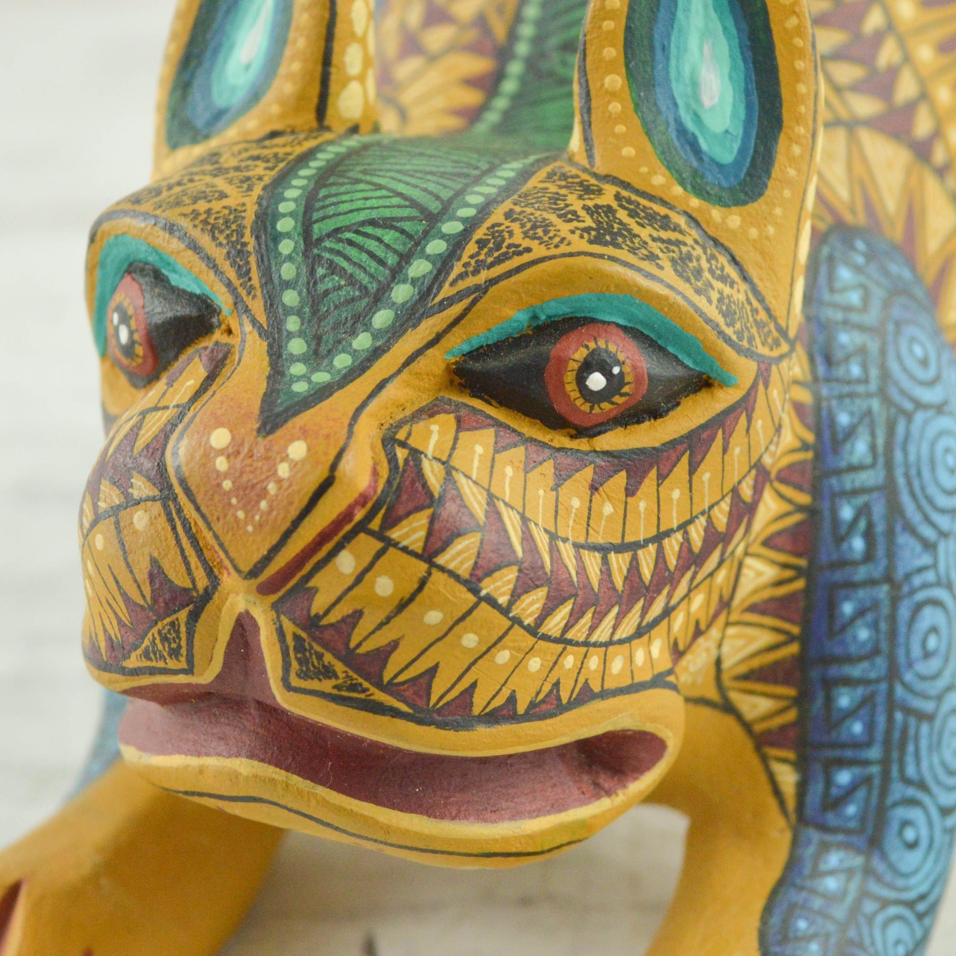 Dog Alebrije Oaxacan Wood Carving - Alebrije Huichol Mexican Folk art magiamexica.com