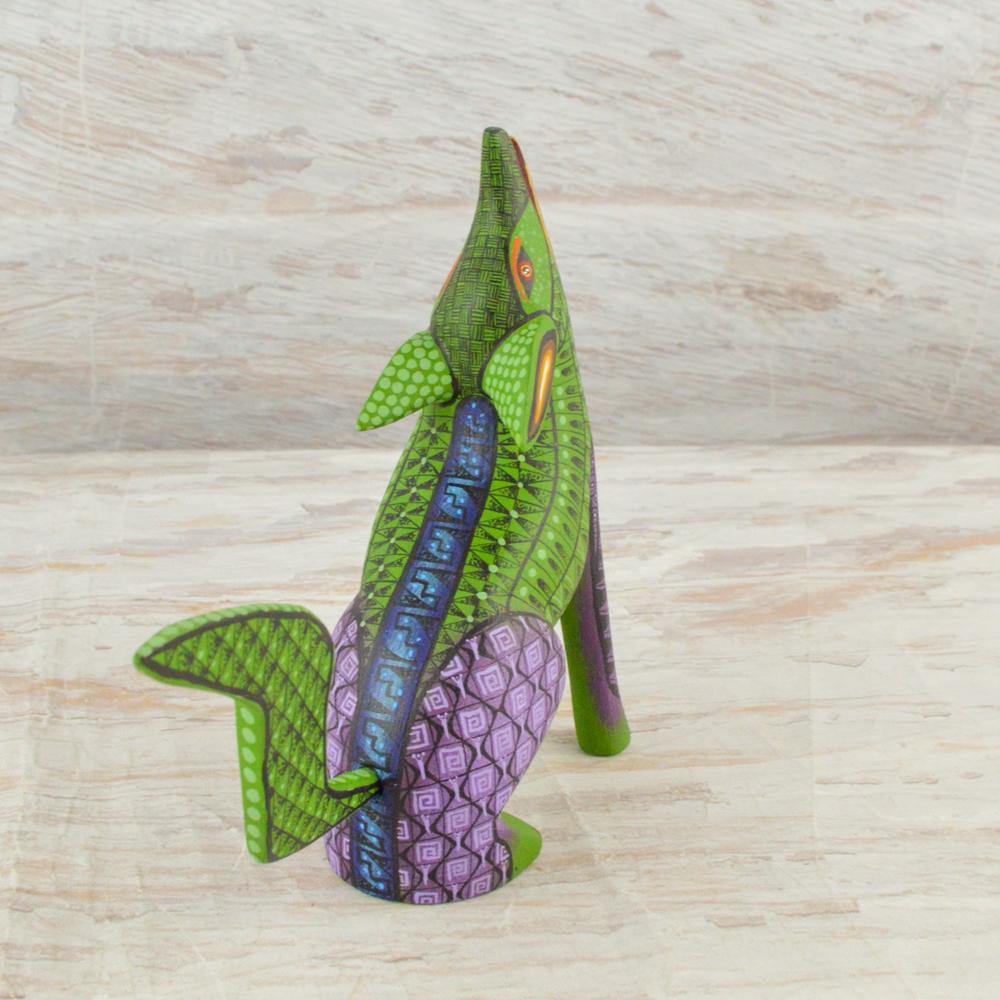 Alebrije Oaxacan Wood Carving Wolf - Magia Mexica