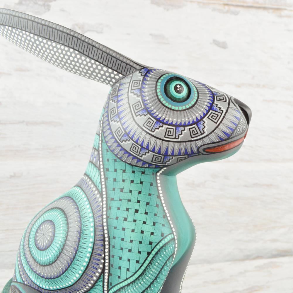 Alebrije Oaxacan Wood Carving Rabbit - Magia Mexica