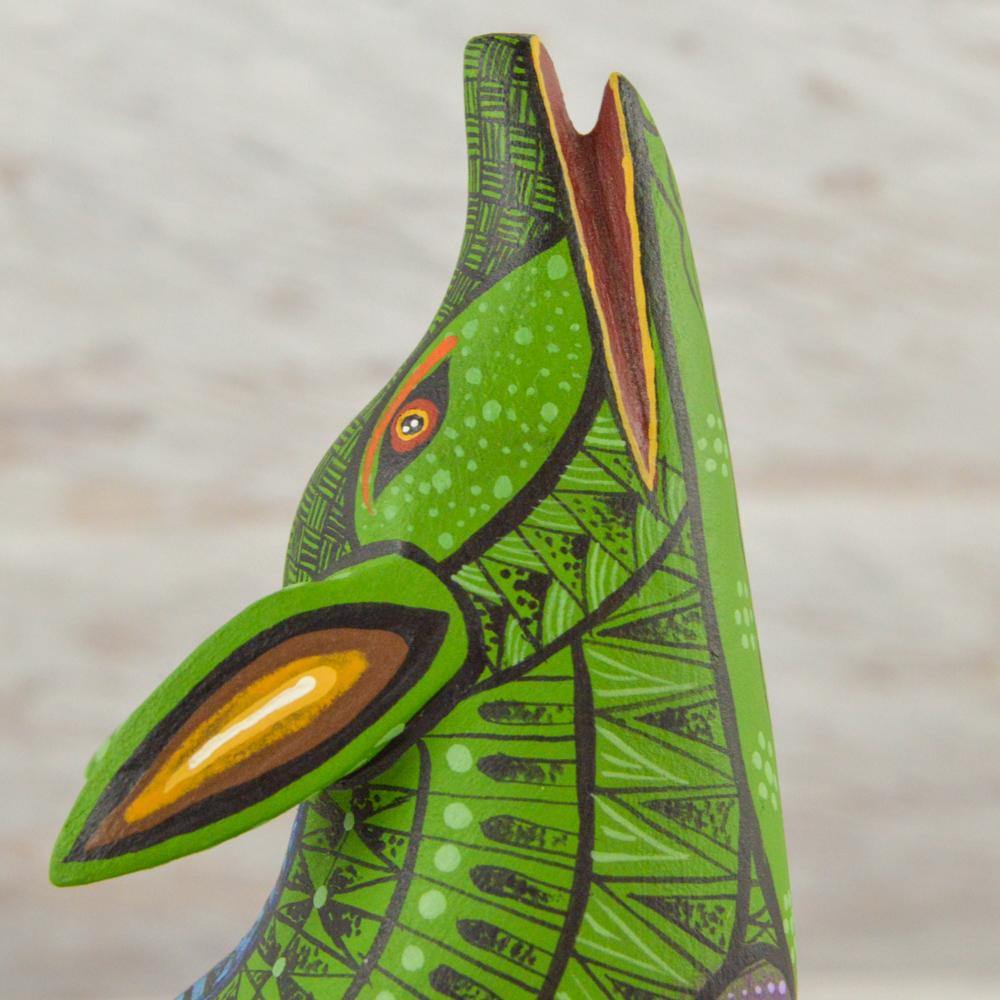 Alebrije Oaxacan Wood Carving Wolf - Magia Mexica