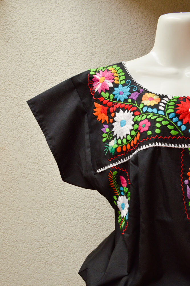Embroidered Mexican Dress