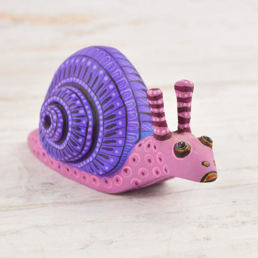 Alebrije Oaxacan Wood Carving Snail - Magia Mexica