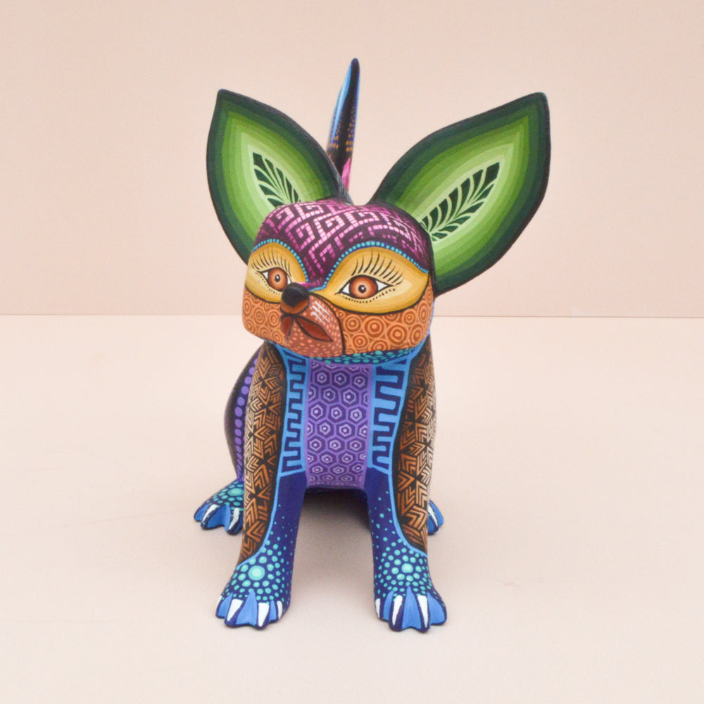 Fox Alebrije Oaxacan Wood Carving - Magia Mexica 