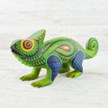 Chameleon Alebrije Fragile Artpiece - Magia Mexica 