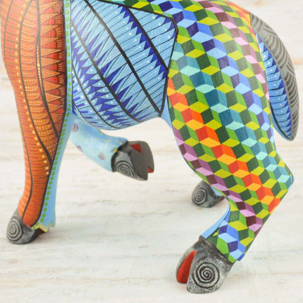 Deer #4 Alebrije Oaxacan Wood Carving - Alebrije Huichol Mexican Folk art magiamexica.com