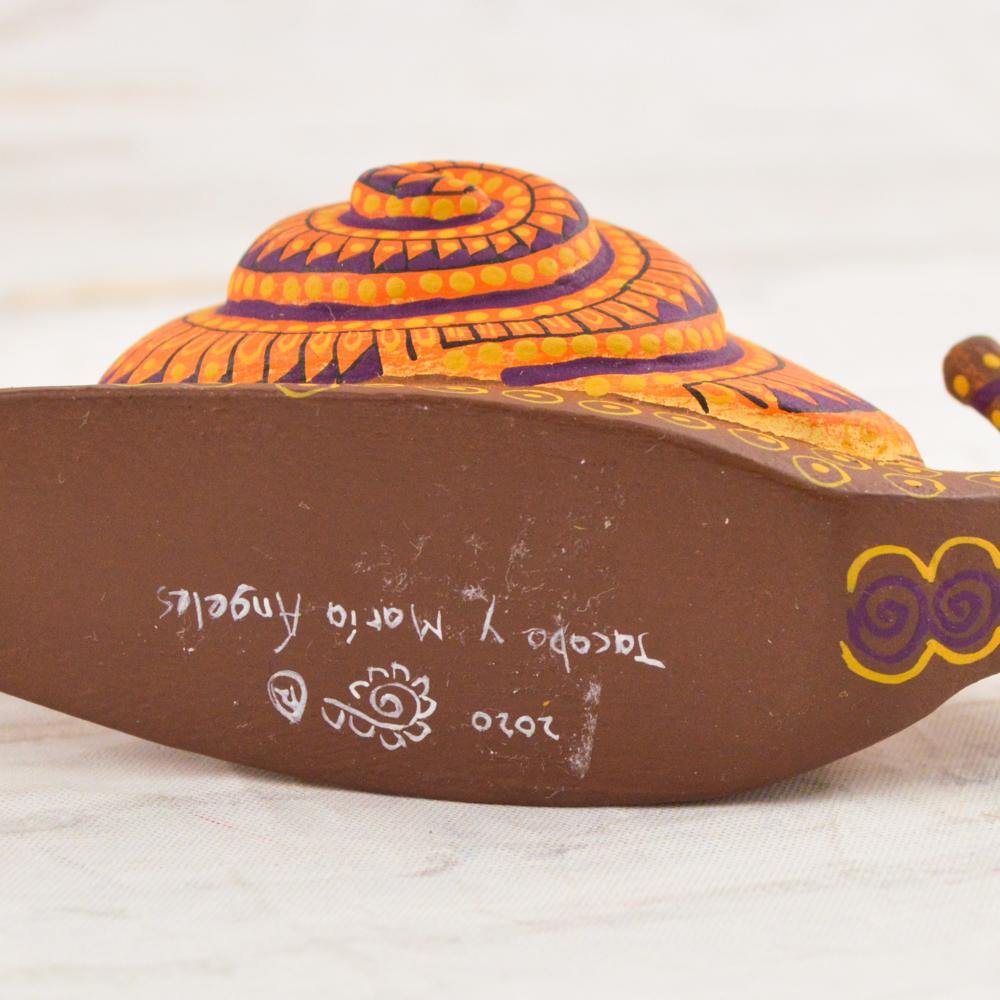 Alebrije Oaxacan Wood Carving Snail - Magia Mexica