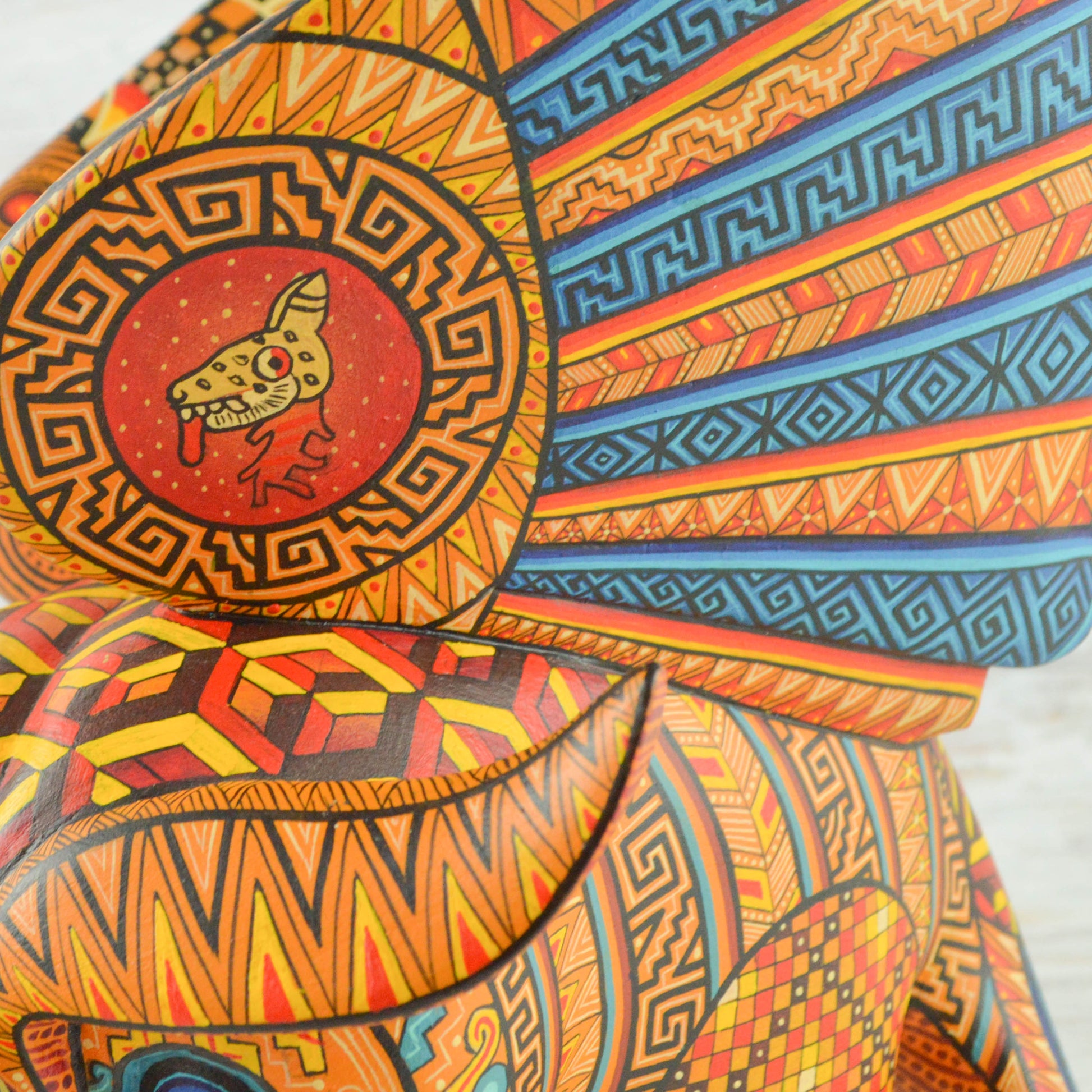Owl Alebrije Oaxacan Wood Carving - Alebrije Huichol Mexican Folk art magiamexica.com