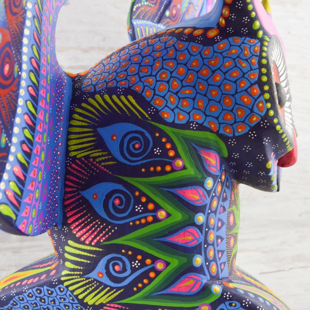 Alebrije Oaxacan Wood Carving Owl - Magia Mexica