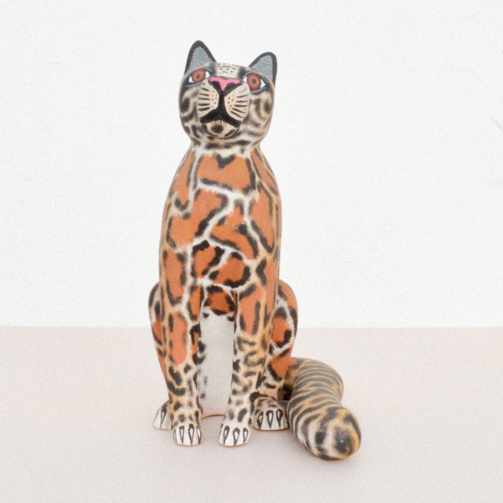 Jaguar Alebrije Wood Carving - magiamexica.com