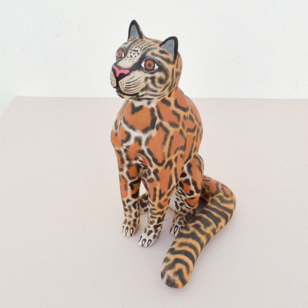 Jaguar Alebrije Wood Carving - magiamexica.com