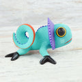 Chameleon Alebrije Wood Carving Handcrafts - Magia Mexica