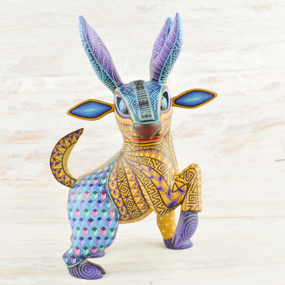 Deer Alebrije Oaxacan Wood Carving - Alebrije Huichol Mexican Folk art magiamexica.com