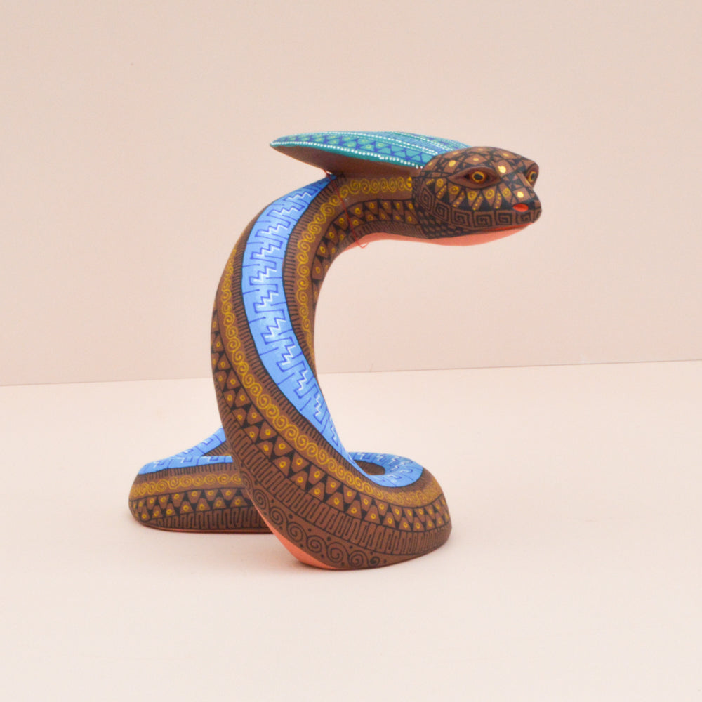 Snake Alebrije Oaxacan Wood Carving - Magia Mexica 