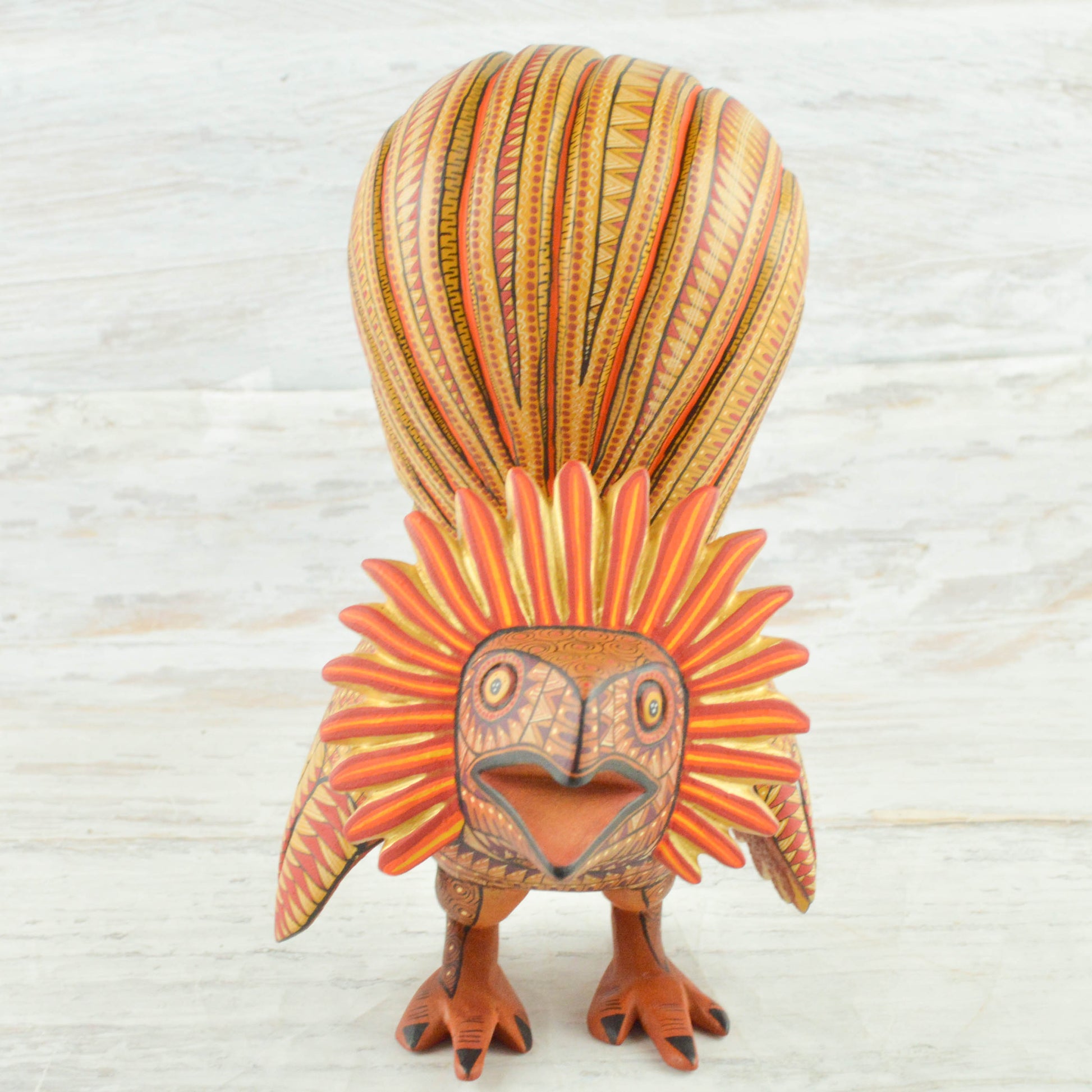 Rooster Alebrije Oaxacan Wood Carving - Alebrije Huichol Mexican Folk art magiamexica.com
