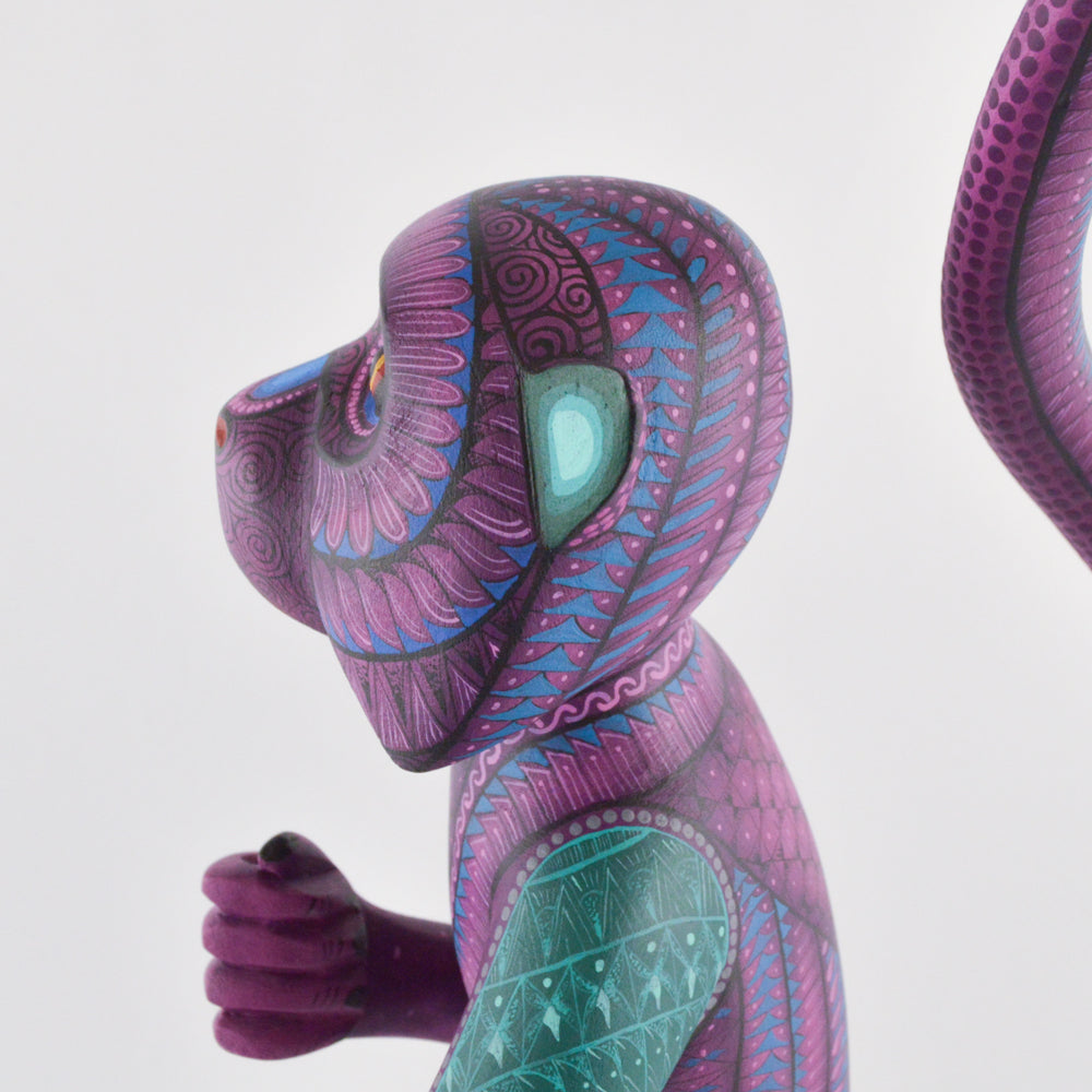 Monkey Alebrije Oaxacan Wood Carving - magiamexica.com