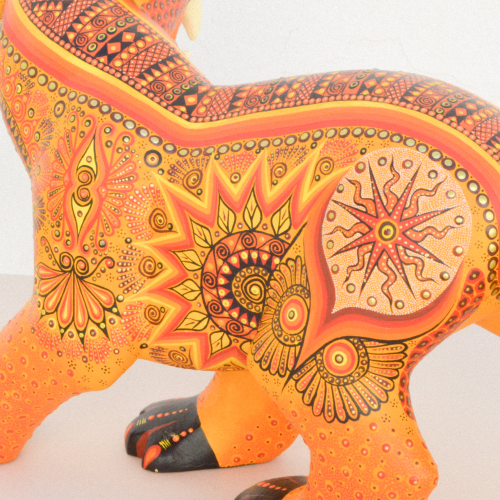 Jaguar Alebrije Oaxacan Wood Carving - magiamexica.com