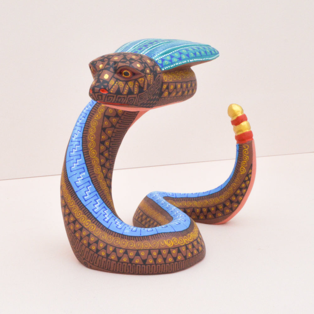 Snake Alebrije Oaxacan Wood Carving - Magia Mexica 