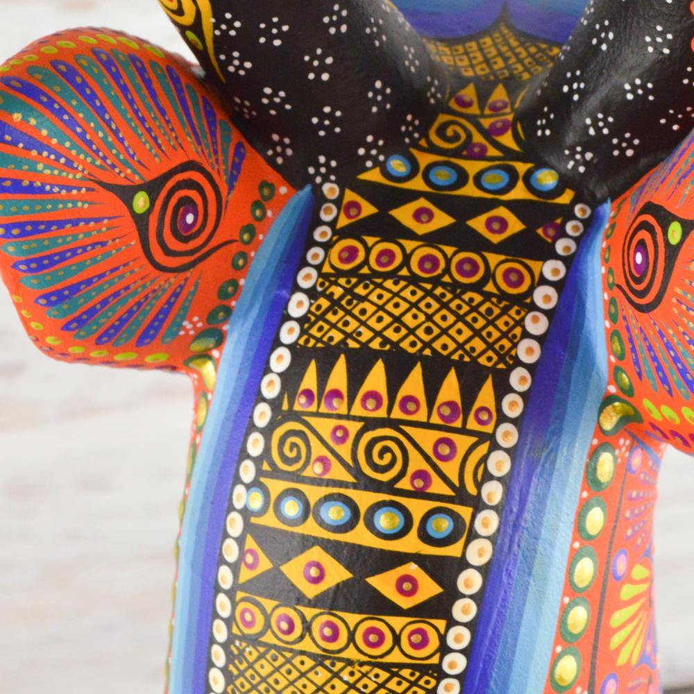 Alebrije Oaxacan Wood Carving Deer - Magia Mexica