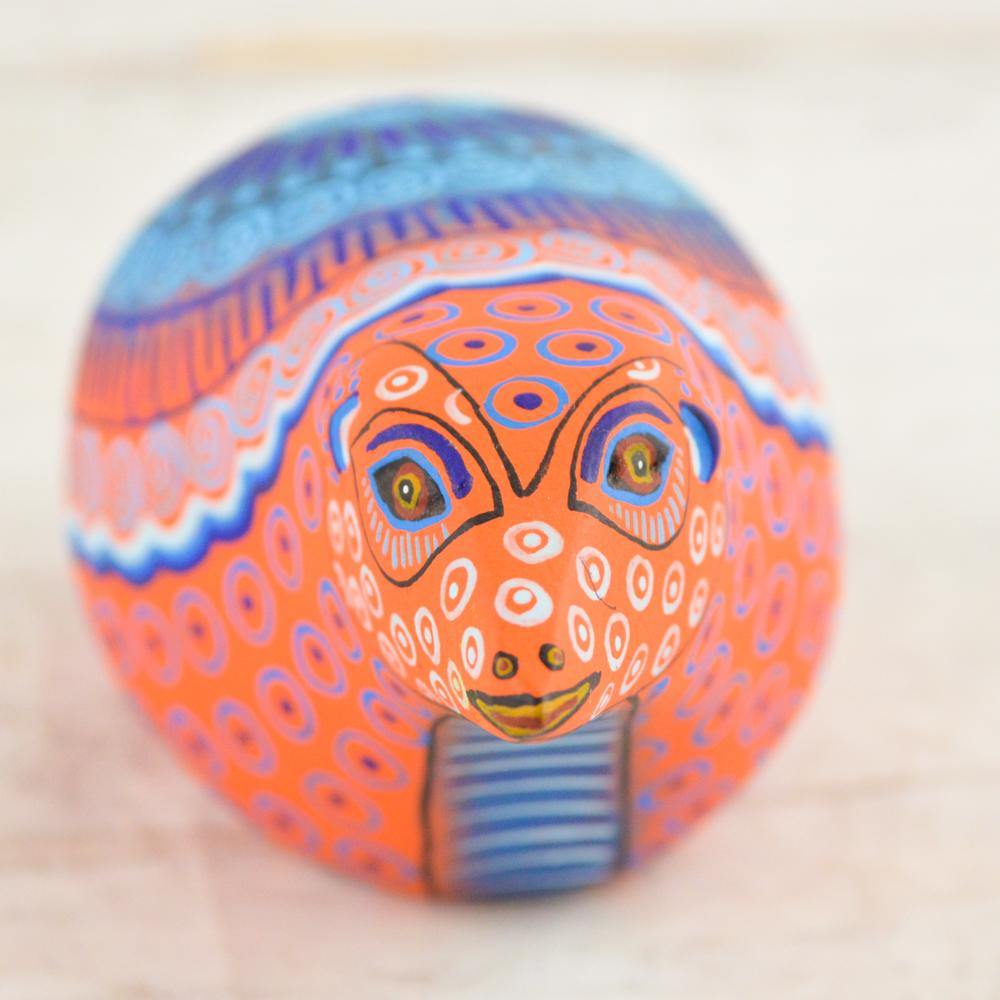 Alebrije Oaxacan Wood Carving Hedgehog- Magia Mexica
