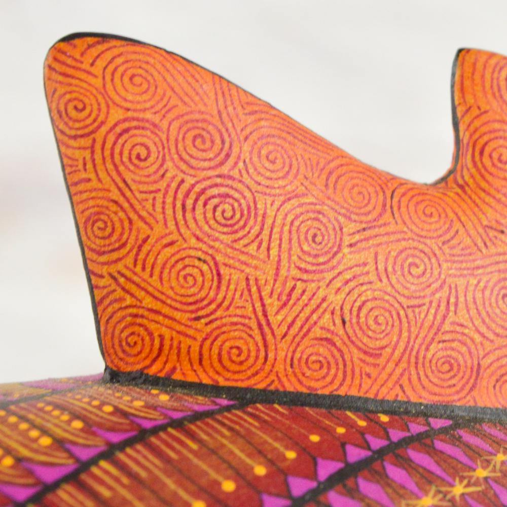 Alebrije Oaxacan Wood Carving Fish - Magia Mexica