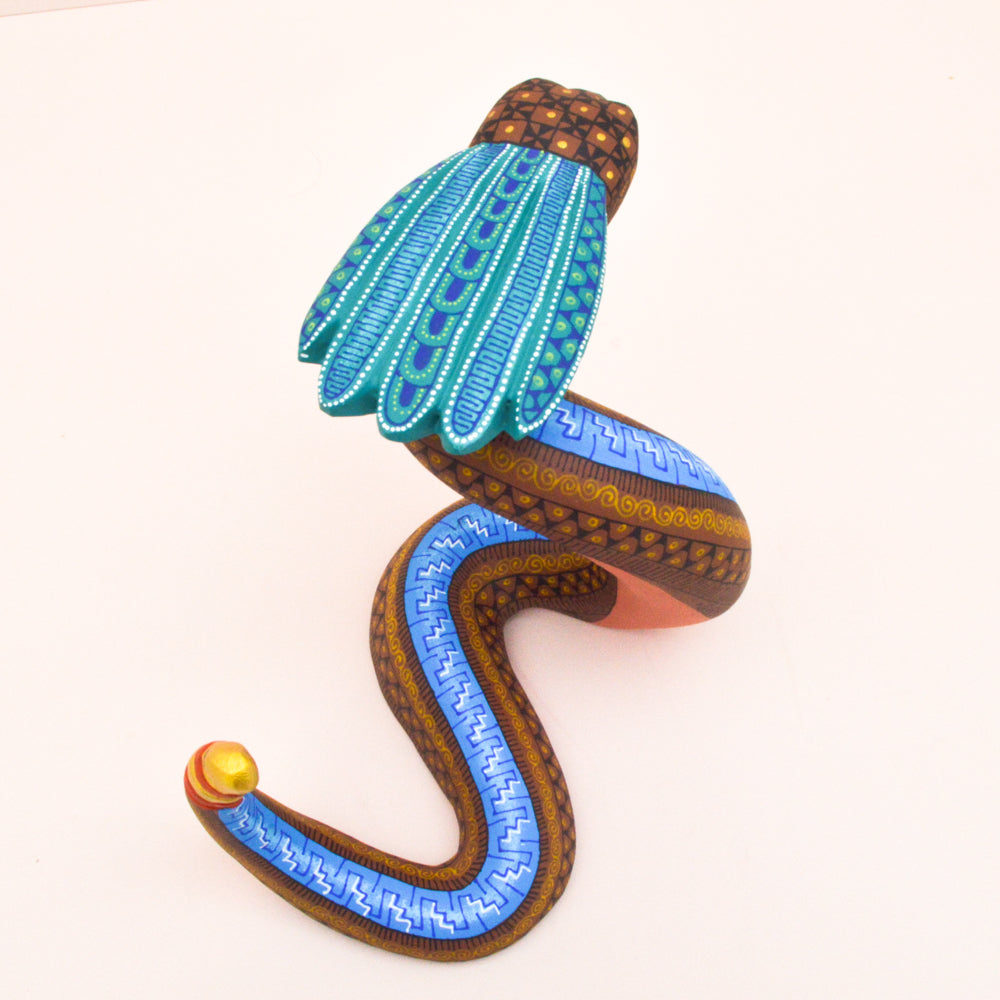 Snake Alebrije Oaxacan Wood Carving - Magia Mexica 