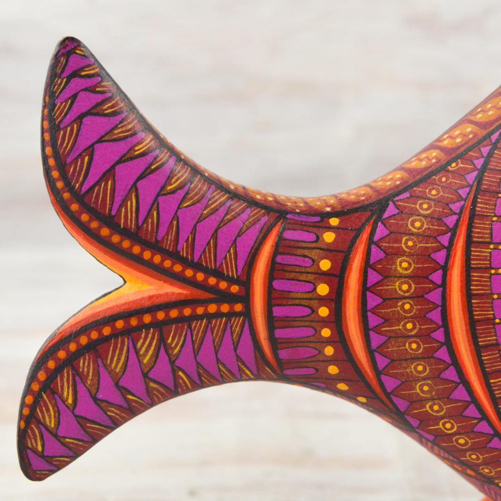 Alebrije Oaxacan Wood Carving Fish - Magia Mexica